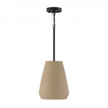 Capital 354213SN - 1-Light Handcrafted Terracotta Pendant in Sienna and Matte Black