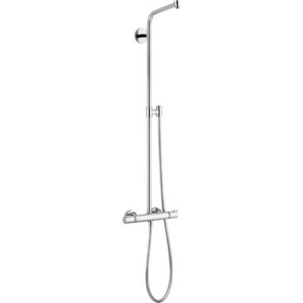 Crometta Showerpipe without Shower Components in Chrome