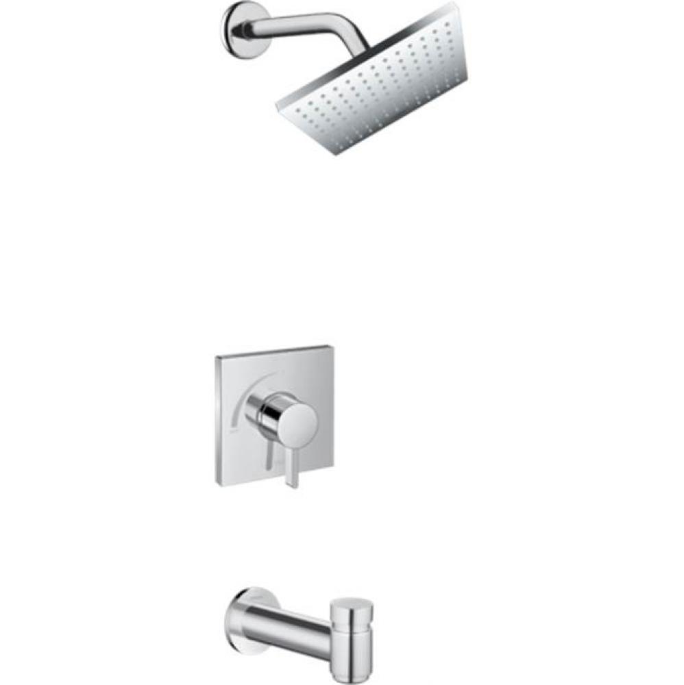 Vernis Shape  Pressure Balance Tub/Shower Set, 2.5 GPM in Chrome