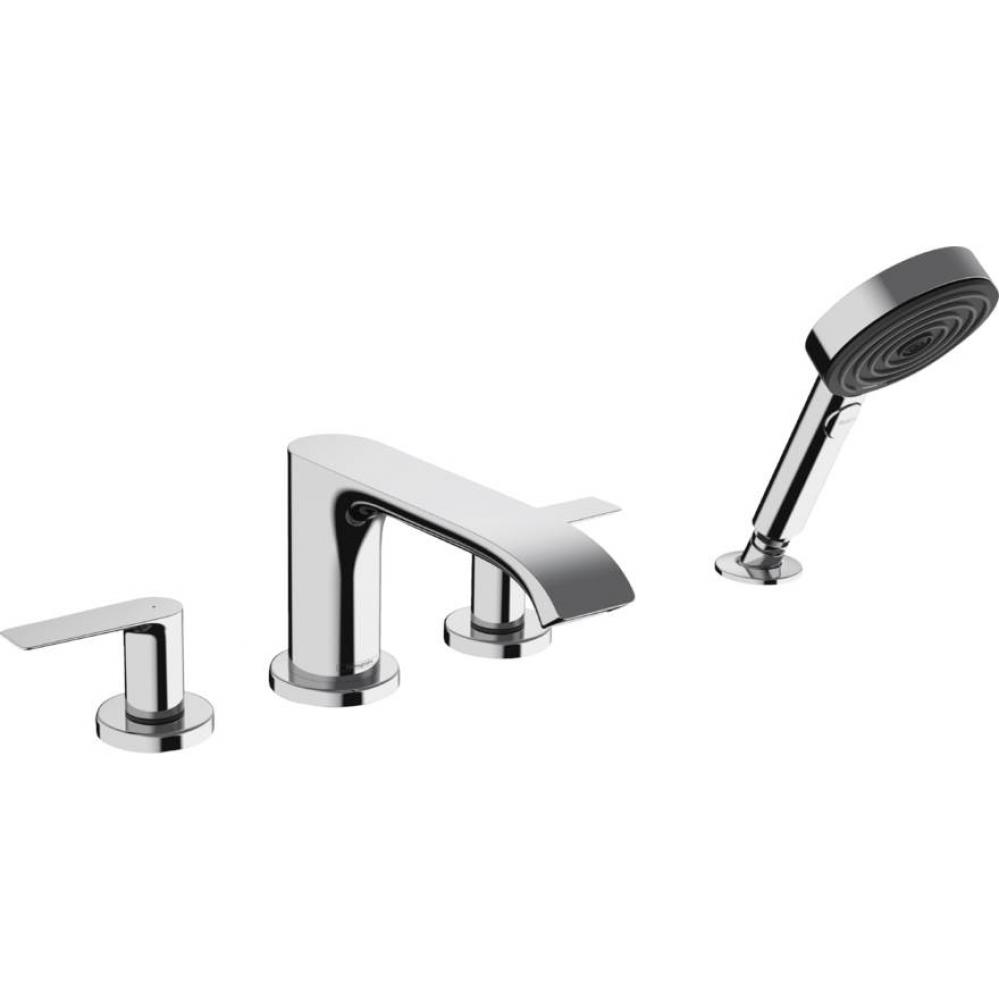 Vivenis 4-Hole Roman Tub Set Trim with 1.75 GPM Handshower in Chrome