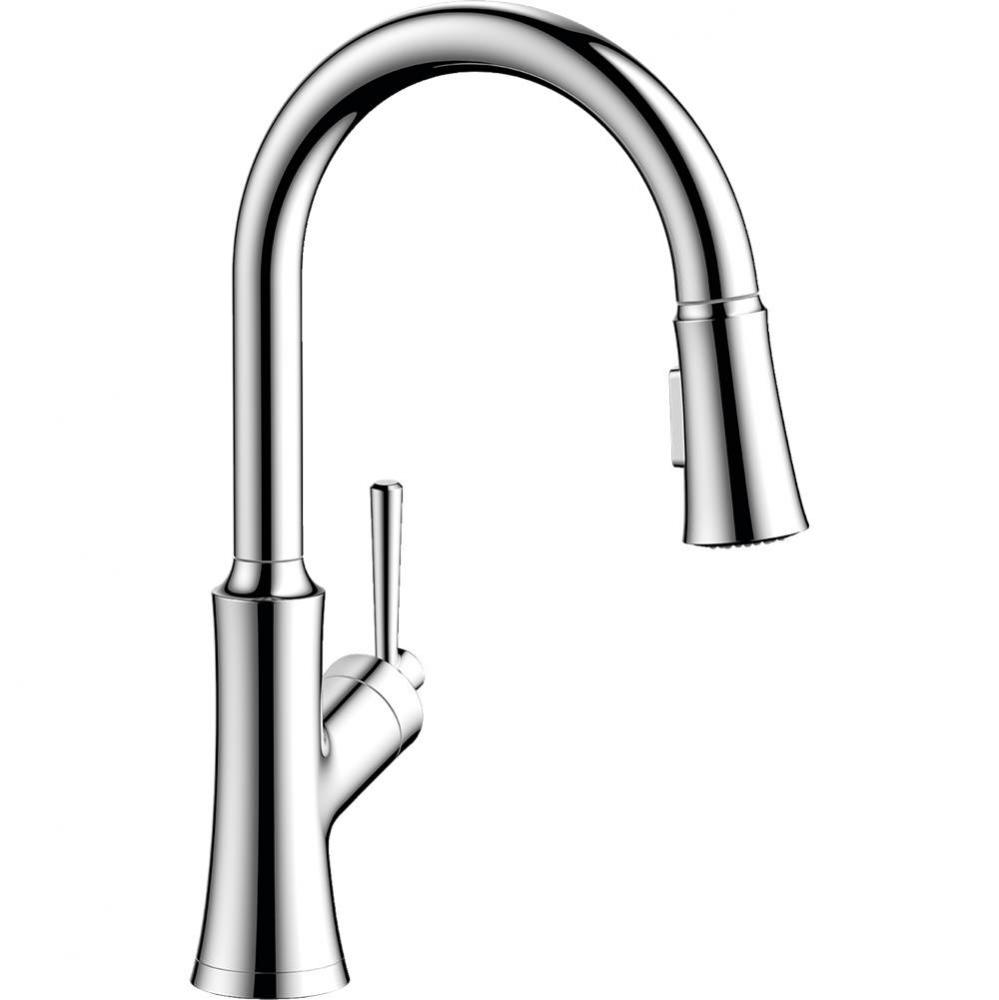 Joleena HighArc Kitchen Faucet, 2-Spray Pull-Down, 1.75 GPM in Brushed Gold Optic