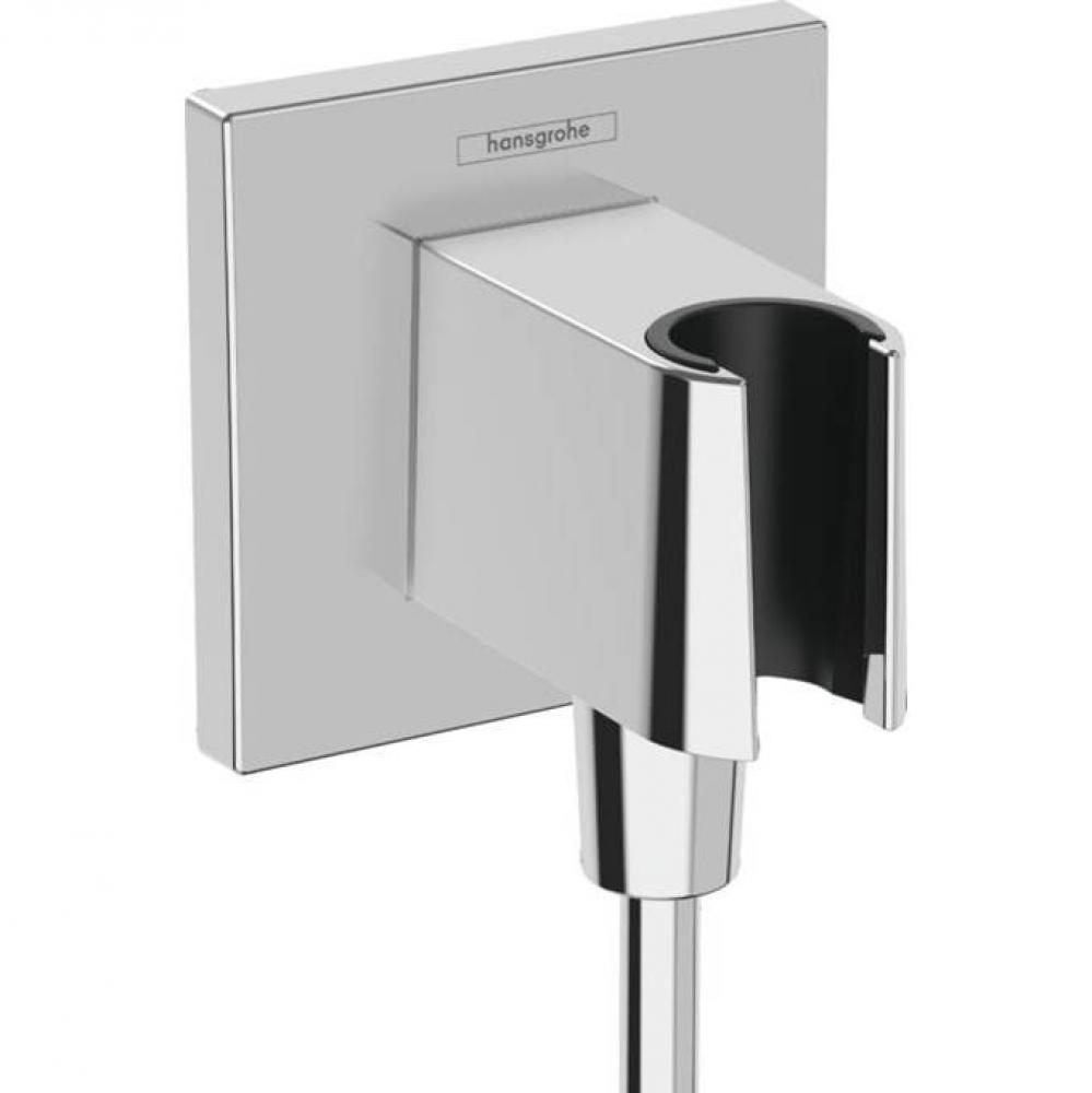 FixFit E Wall Outlet with Handshower Holder in Chrome