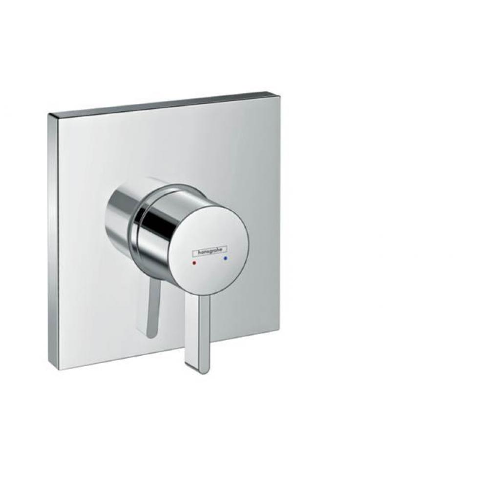 Ecostat Square Pressure Balance Trim in Chrome