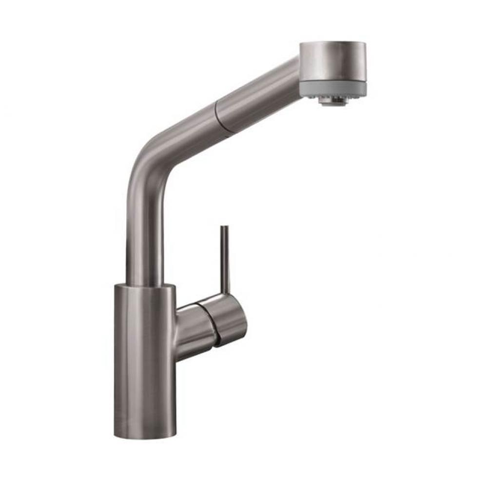 Talis S SemiArc Kitchen Faucet, 2-Spray Pull-Out, 1.75 GPM in Steel Optic