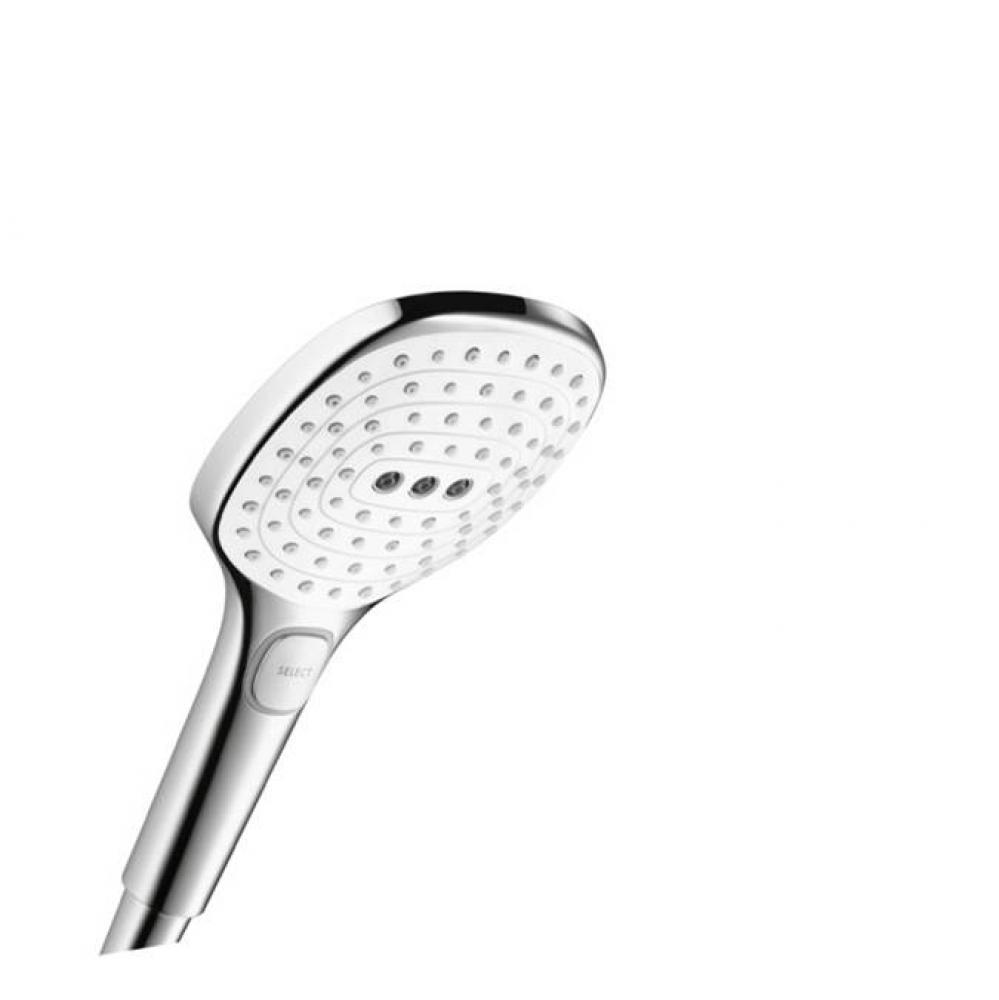 Raindance Select E Handshower 120 3-Jet, 2.0 GPM in White / Chrome