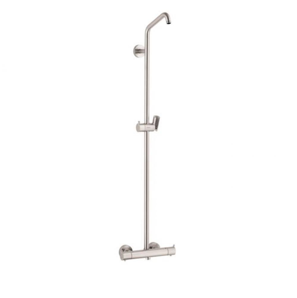 Croma Showerpipe without Shower Components in Brushed Nickel