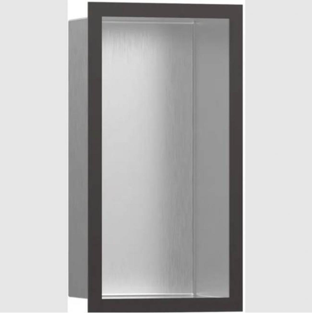 XtraStoris Individual Wall Niche Brushed Stainless Steel with Design Frame 12''x 6'