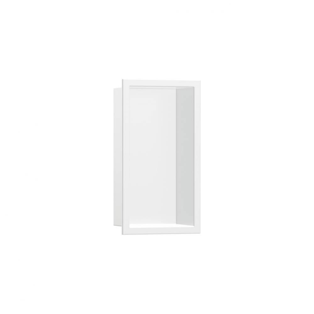 XtraStoris Original Wall niche with Frame 12x 6''x 5.5'' in Matt White