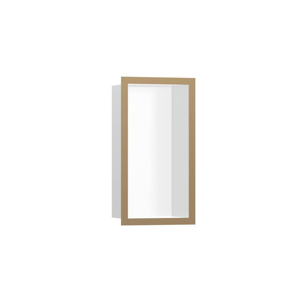 XtraStoris Individual Wall Niche Matte White with Design Frame 12''x 6''x 4&ap