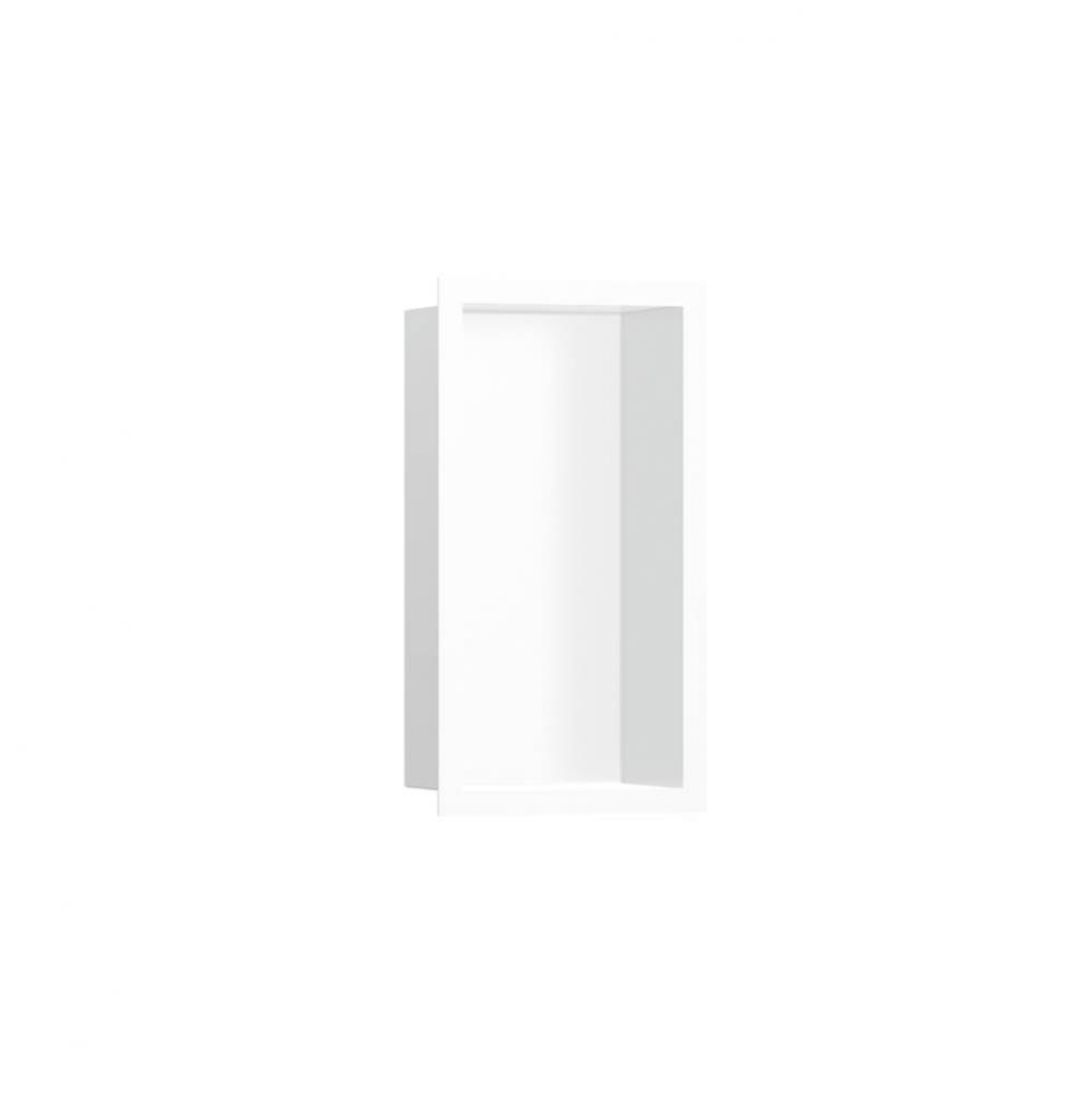 XtraStoris Individual Wall Niche Matte White with Design Frame 12''x 6''x 4&ap