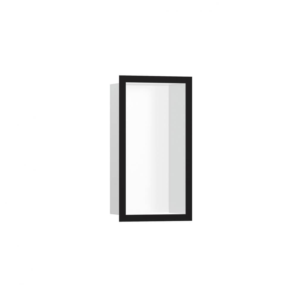 XtraStoris Individual Wall Niche Matte White with Design Frame 12''x 6''x 4&ap