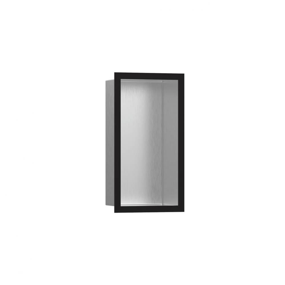 XtraStoris Individual Wall Niche Brushed Stainless Steel with Design Frame 12''x 6'