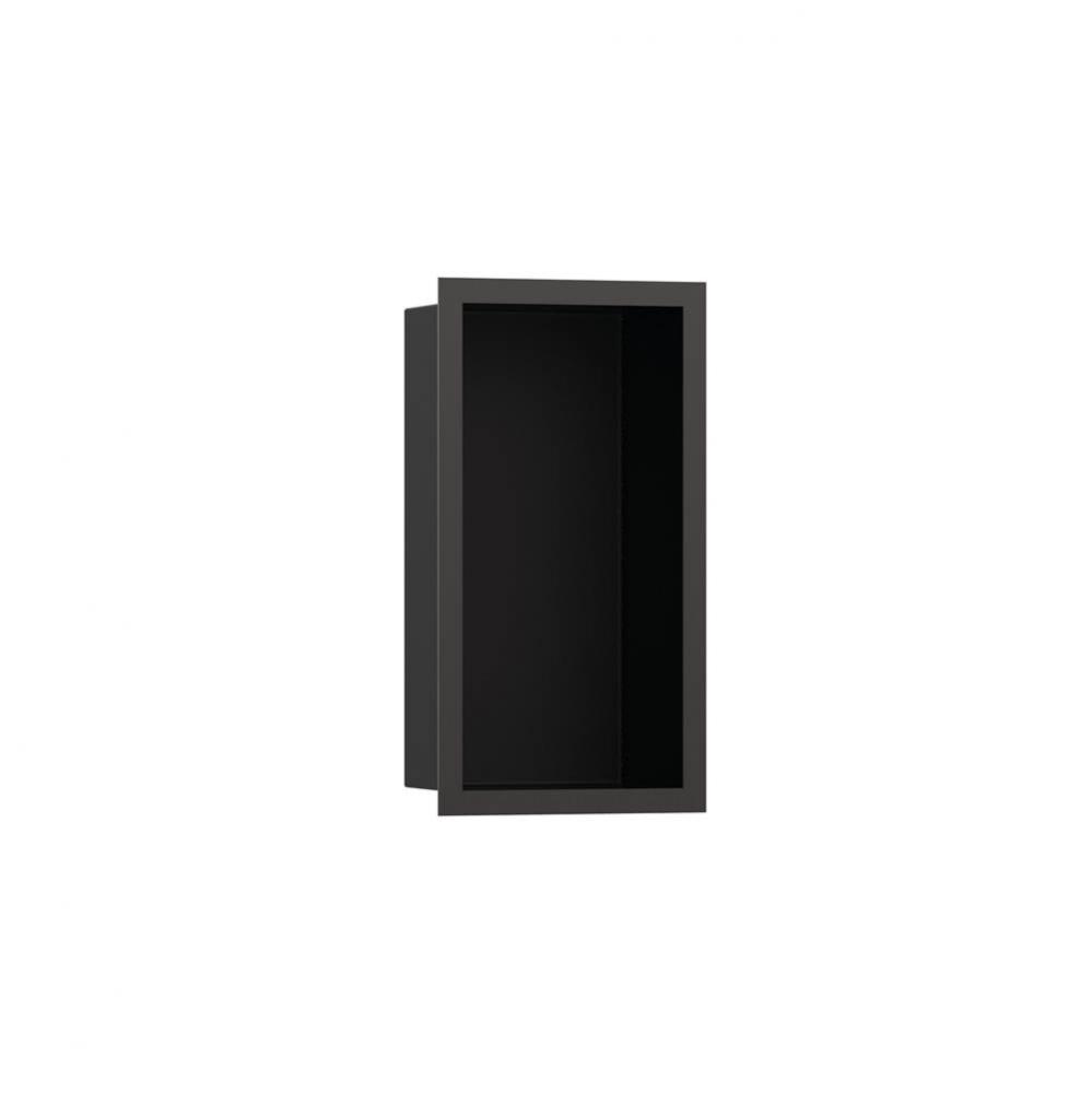 XtraStoris Individual Wall Niche Matte Black with Design Frame 12''x 6''x 4&ap