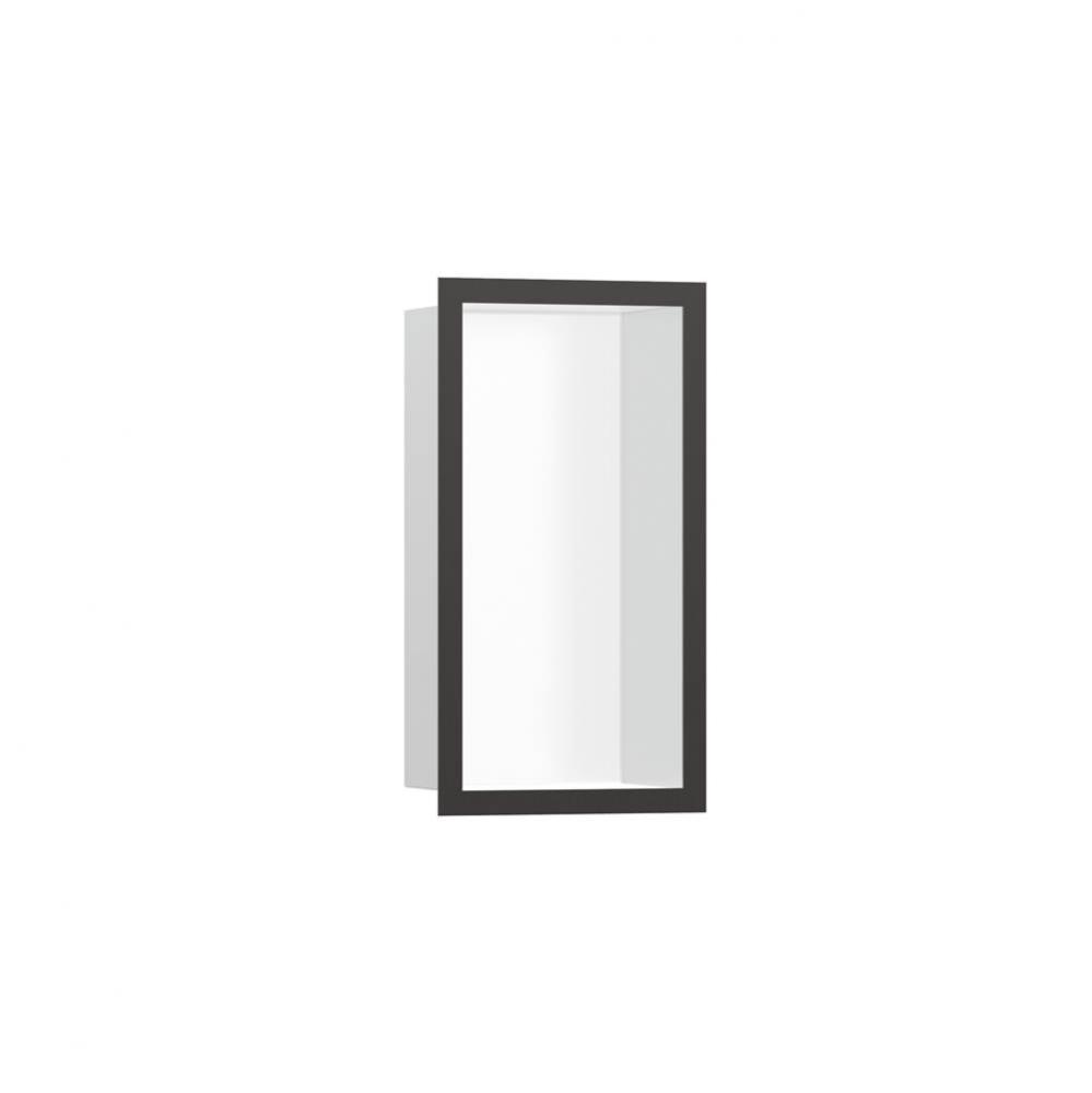 XtraStoris Individual Wall Niche Matte White with Design Frame 12''x 6''x 4&ap