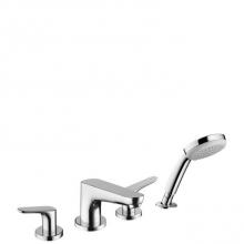 Hansgrohe 04366000 - 4-Hole Roman Tub Set Trim with 2.0 GPM Handshower