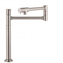 Hansgrohe 04058860 - Talis S Pot Filler, Deck-Mounted in Steel Optic