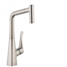 Hansgrohe 04508800 - Metris Prep Kitchen Faucet, 2-Spray Pull-Out, 1.75 Gpm In Steel Optic