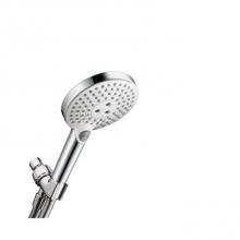 Hansgrohe 04543400 - Raindance Select S Handshower Set 120 3-Jet, 2.0 Gpm In White/Chrome