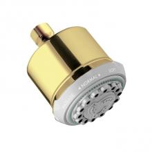 Hansgrohe 28496931 - Clubmaster Showerhead 3-Jet, 2.5 Gpm In Polished Brass