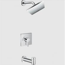 Hansgrohe 04961820 - Vernis Shape Pressure Balance Tub/Shower Set, 2.5 GPM in Brushed Nickel