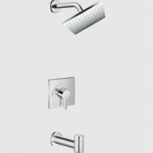 Hansgrohe 04962820 - Vernis Shape Pressure Balance Tub/Shower Set, 1.75 GPM in Brushed Nickel