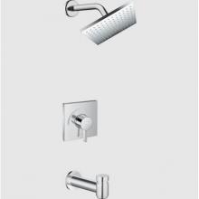 Hansgrohe 04963820 - Vernis Shape Pressure Balance Tub/Shower Set, 1.5 GPM in Brushed Nickel