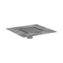 Hansgrohe 56134801 - RainDrain Brilliance Point Drain Set 6''x 6'' Trim Tileable Rear Cover and Rou