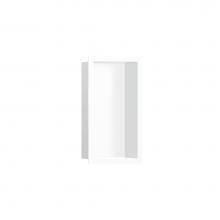 Hansgrohe 56096700 - XtraStoris Individual Wall Niche Matte White with Design Frame 12''x 6''x 4&ap