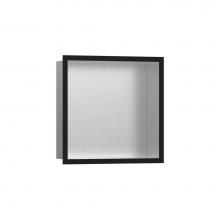 Hansgrohe 56097670 - XtraStoris Individual Wall Niche Brushed Stainless Steel with Design Frame 12''x 12&apos