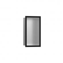 Hansgrohe 56094670 - XtraStoris Individual Wall Niche Brushed Stainless Steel with Design Frame 12''x 6'