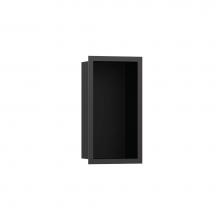 Hansgrohe 56095340 - XtraStoris Individual Wall Niche Matte Black with Design Frame 12''x 6''x 4&ap