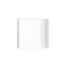 Hansgrohe 56099700 - XtraStoris Individual Wall Niche Matte White with Design Frame 12''x 12''x 4&a