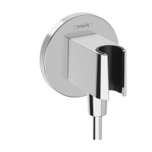 Hansgrohe 26888001 - FixFit S Wall Outlet with Handshower Holder in Chrome