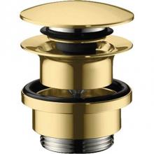 Hansgrohe 50100991 - Push-Open Sink Drain in Polished Gold Optic