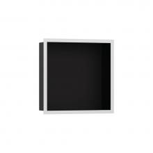 Hansgrohe 56098700 - XtraStoris Individual Wall Niche Matte Black with Design Frame 12''x 12''x 4&a