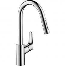 Hansgrohe 04920000 - Focus  Higharc Kitchen Faucet, 2-Spray Pull-Down, 1.5 GPM in Chrome