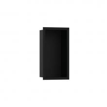 Hansgrohe 56095670 - XtraStoris Individual Wall Niche Matte Black with Design Frame 12''x 6''x 4&ap