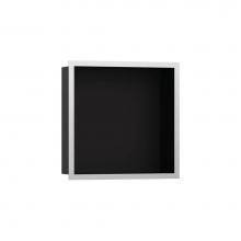 Hansgrohe 56098800 - XtraStoris Individual Wall Niche Matte Black with Design Frame 12''x 12''x 4&a