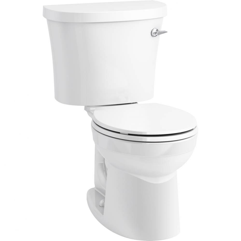 Kingston™ Two-piece round-front 1.28 gpf toilet with right-hand trip lever