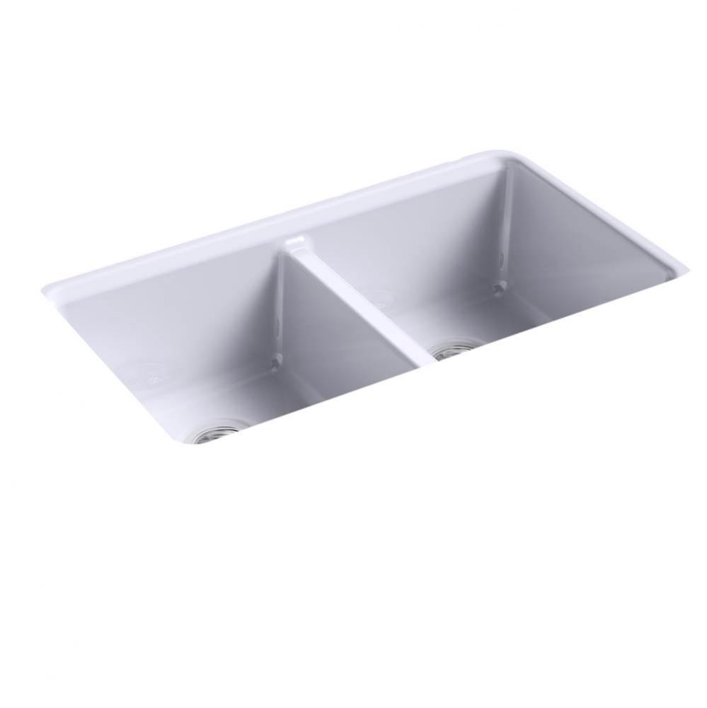 Riverby® 33'' x 22'' x 9-5/8'' undermount double-equal workstat