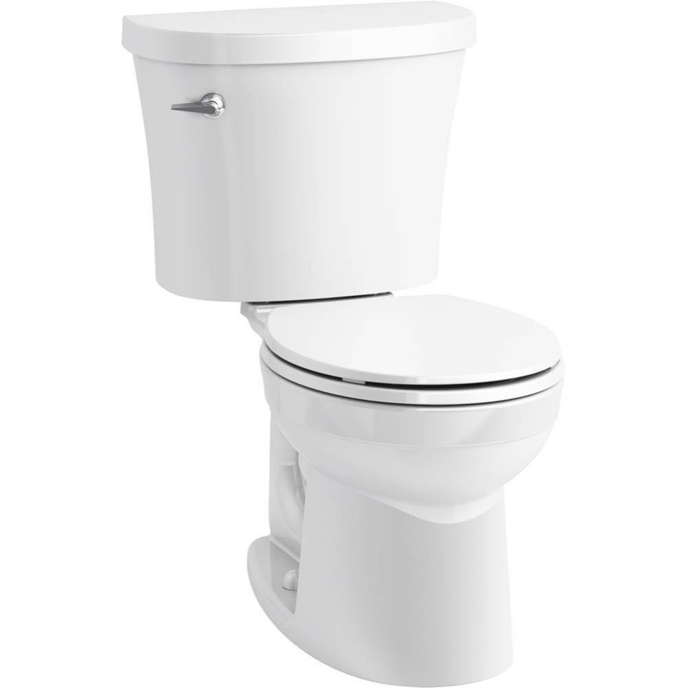 Kingston™ Two-piece round-front 1.28 gpf toilet with tank cover locks