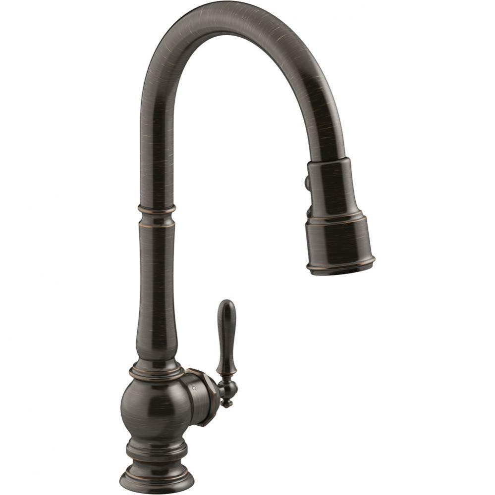 Artifacts Touchless Pull-Down Kitchen Sink Faucet With Three-Funtion Sprayhead