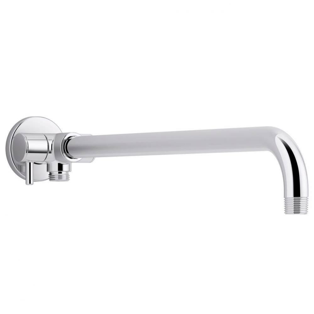 Wall-mount arm for rainhead/showerhead and handshower with 2-way diverter