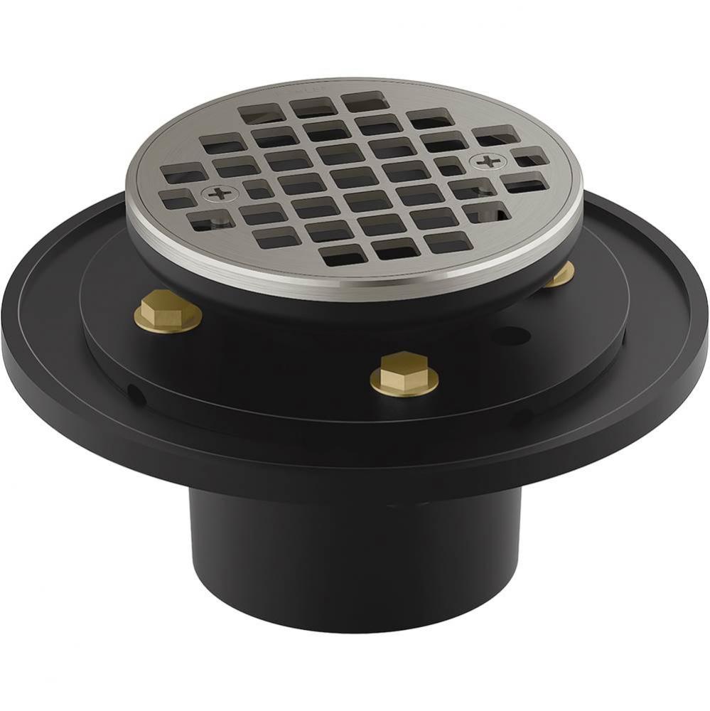 Clearflo Round Brass Tile-In Shower Drain