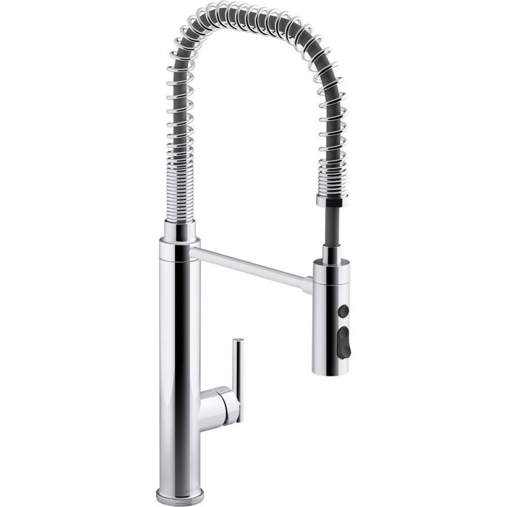 Purist® Semi-professional kitchen sink faucet with three-function sprayhead