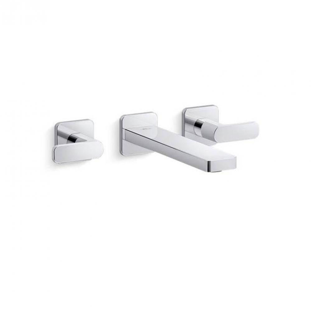 Parallel Wall-Mount Bathroom Sink Faucet Trim