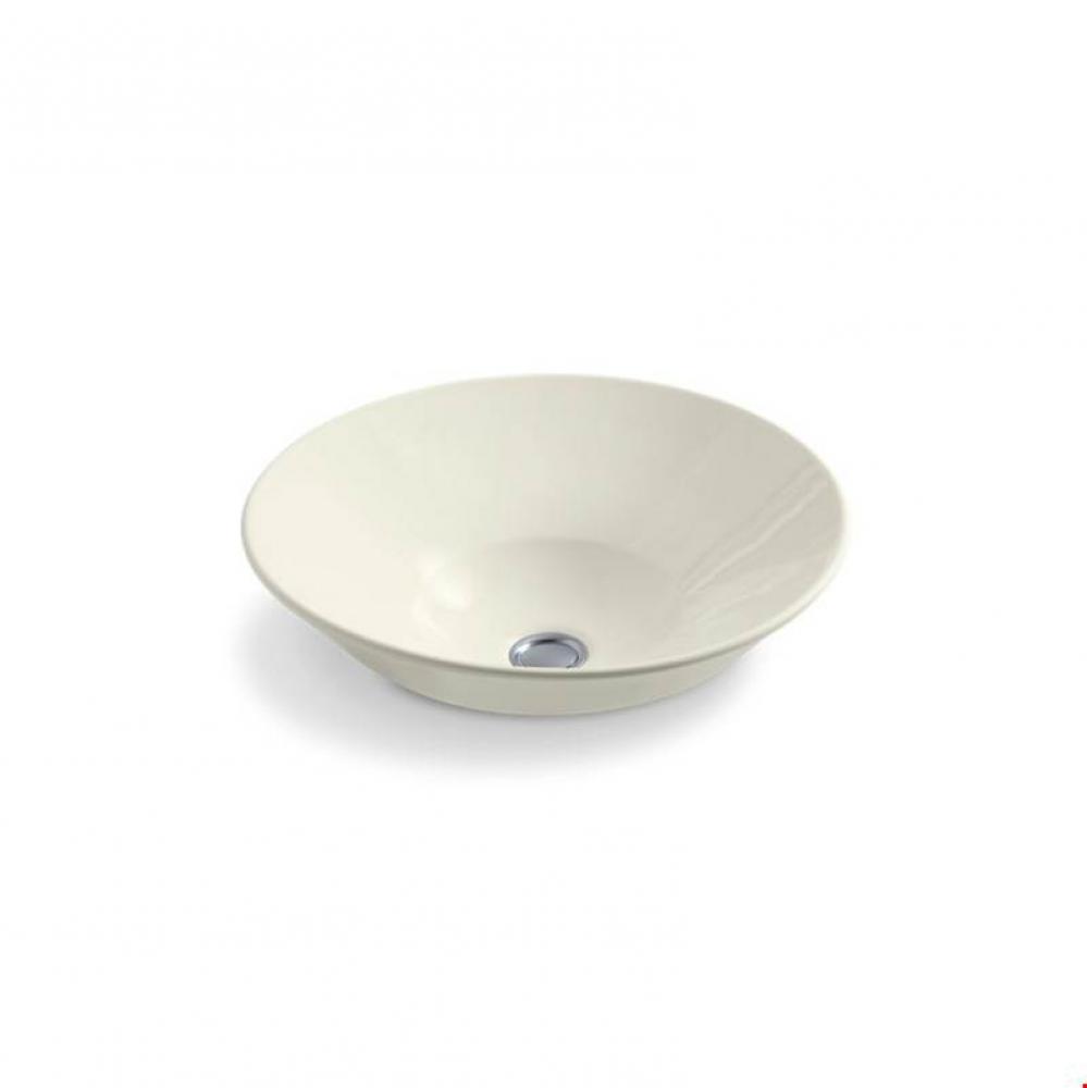 Conical Bell® vessel or wall-mount bathroom sink with glazed underside