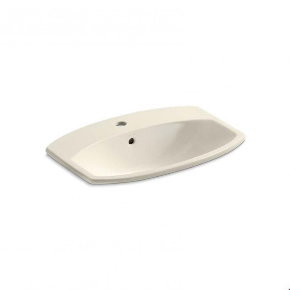 Cimarron® Drop-in bathroom sink with single faucet hole