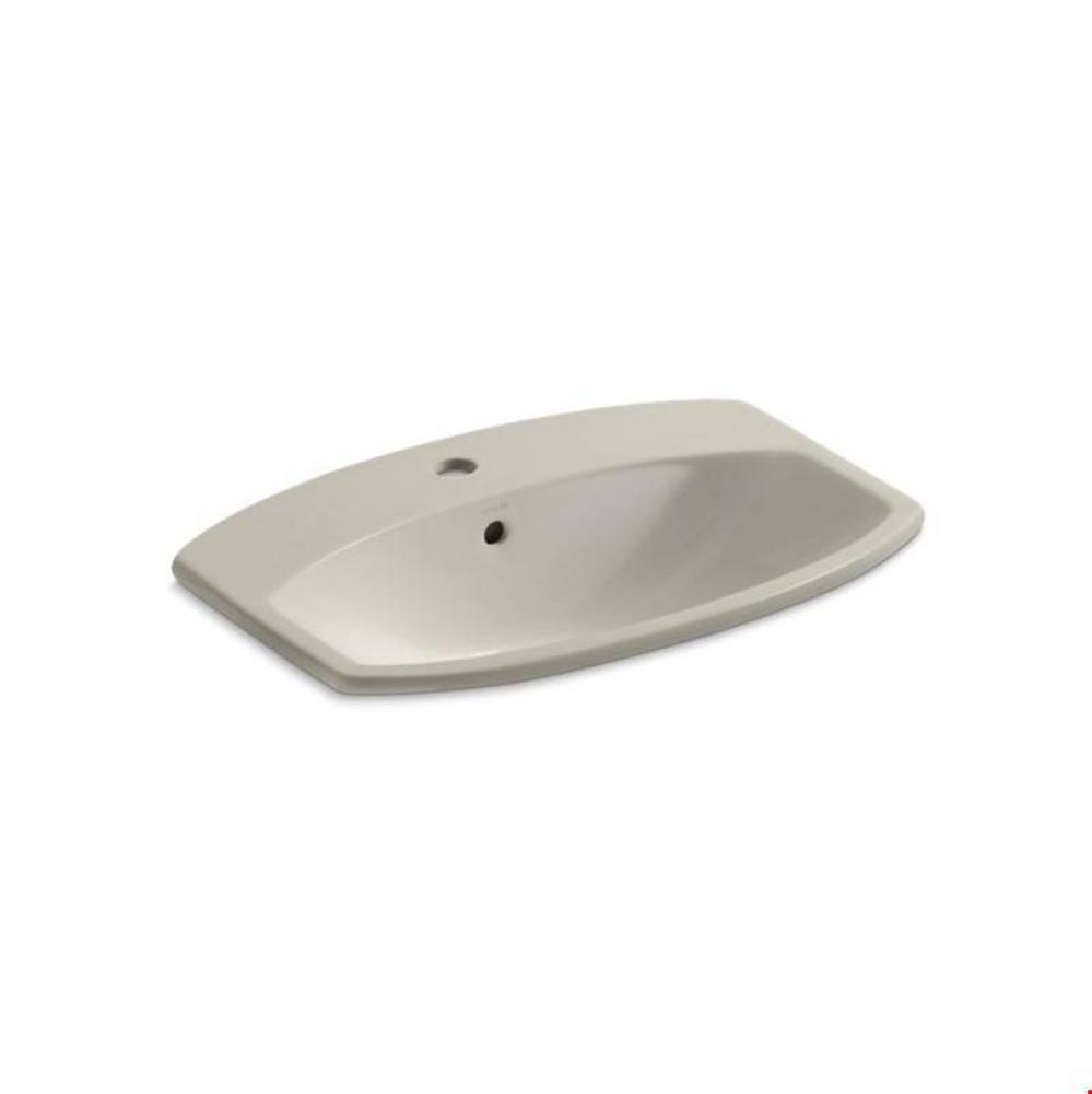 Cimarron® Drop-in bathroom sink with single faucet hole