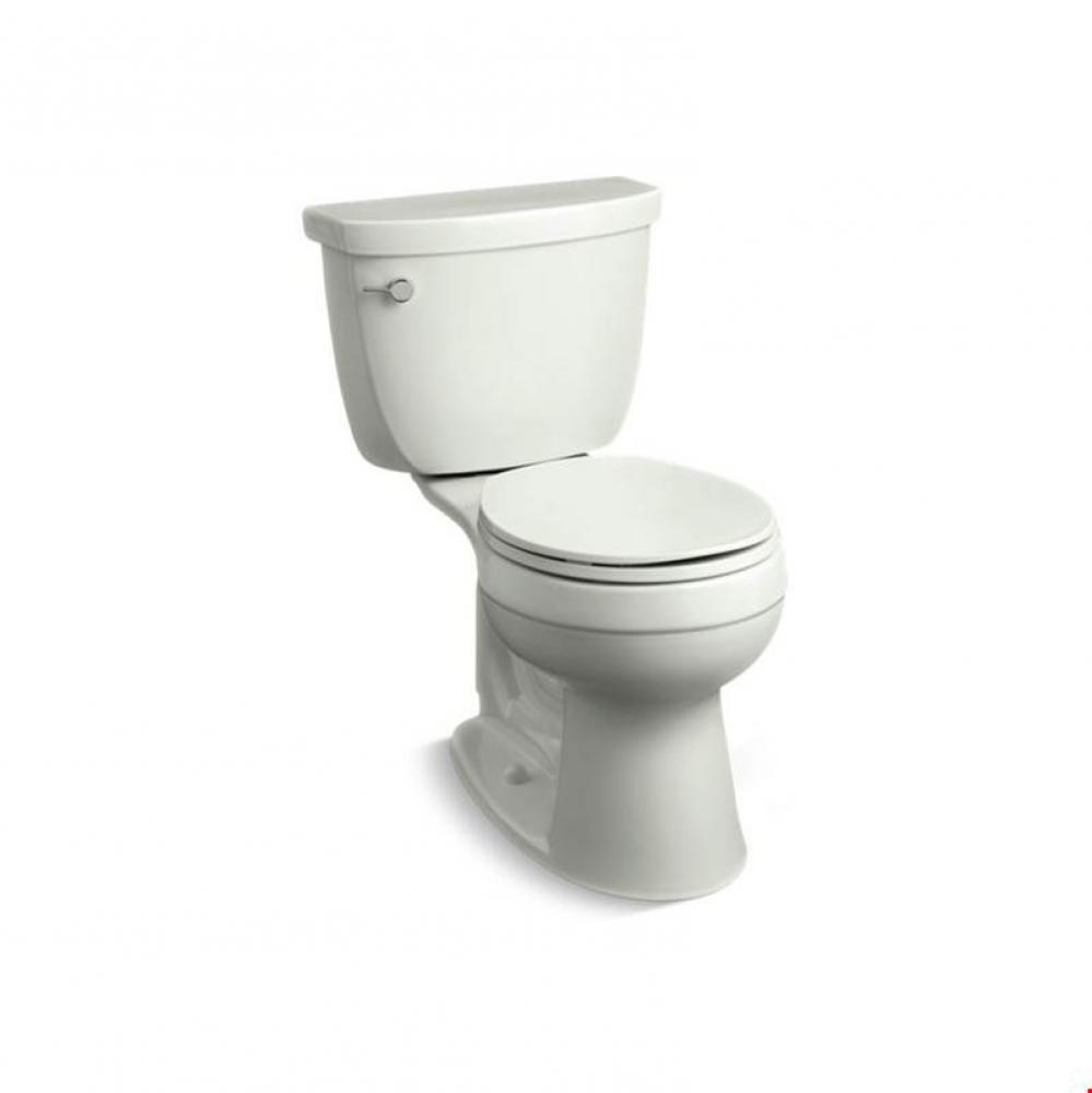 Cimarron® Comfort Height® Two-piece round-front 1.28 gpf chair height toilet with insula